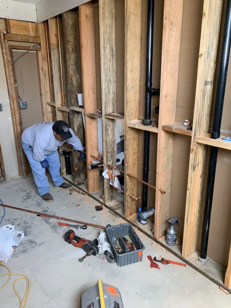 Commercial rough-in plumbing for Gas Line Repair in Oxford